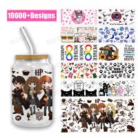 16 Oz Cup Wraps Transferências DTF UV para copos Logotipo personalizado Libbey Glass Tumbler Transferências DTF UV