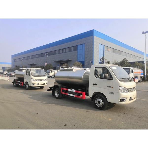FOTON 4X2 Véhicule de transport de lait Camion-citerne en acier inoxydable