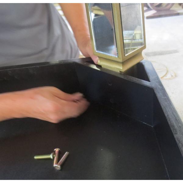 Larger Rectangular Glass Top Dining Table Easy Cleaning Classic Design