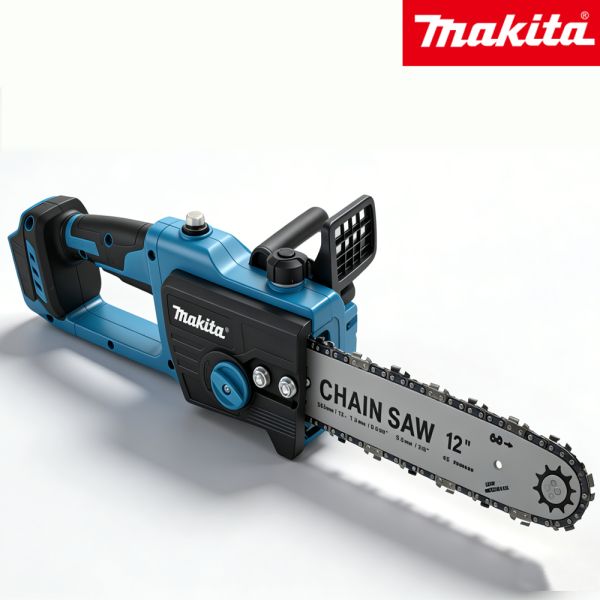 Makita High Efficiency 12-Inch Wireless Handheld Chainsaw High Frequency Brushless Motor Reliable Tools for Wood Saw Battery Durable