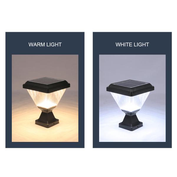 Lámpara solar del pilar de la prenda impermeable Ip65 para la decoración al aire libre del jardín
