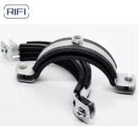 Clamps de tuyau en caoutchouc Mental Pipe Clamp avec Clamps de câble isolé en caoutchouc