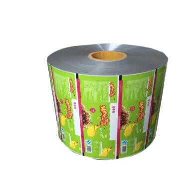 Plastic food packaging film printing film roll for cake/bresd/biscuit/candy/coffee/sugar