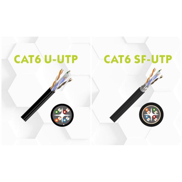 Кабель ethernet CAT6 1000ft оболочки SFTP двойника PE PVC оптовый