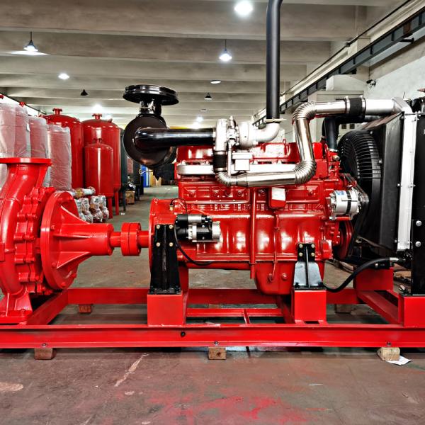 Indoor Diesel Engine Fire Pump Set 2900r/Min With Stainless Steel Pipe