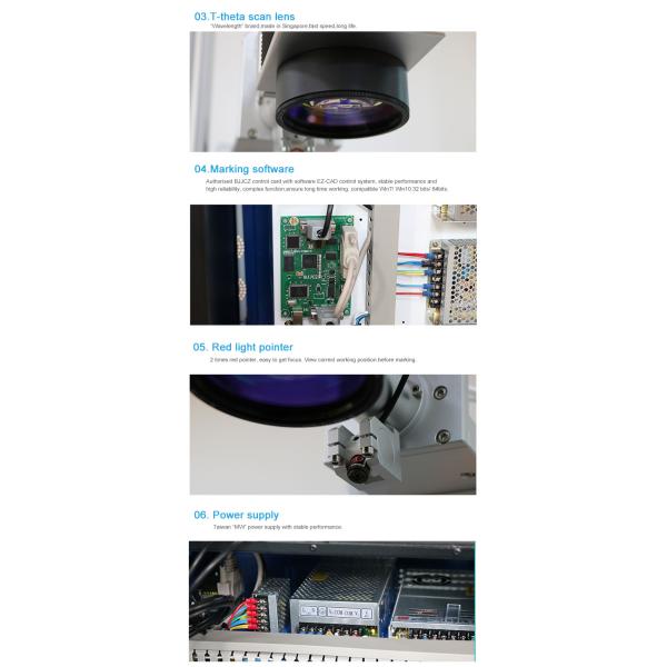 20W 30W 50W 60W 100W fiber laser engraving machine for metal steel brass aluminum