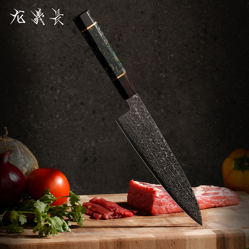 N690 Powder Steel Gyuto Knife Hand‑Forged Japanese Chef’s Knife for Modern Kitchen
