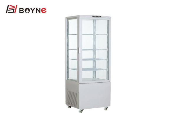 215L Commercial Glass Door Refrigerator Drink Display Cabinet Showcase