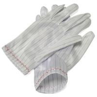 Gants antistatiques de polyester d'ESD de Cleanroom de carbone de rayure