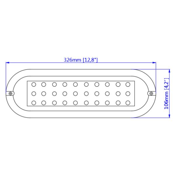 шлюпка СИД 50В 12В 24В освещает голубые света белизны 316СС морские подводные