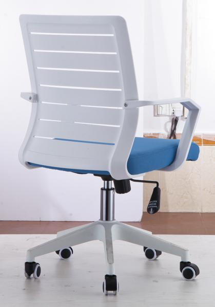 White And Blue Officeworks Desk Chairs , High Back Adjustable Computer Chair