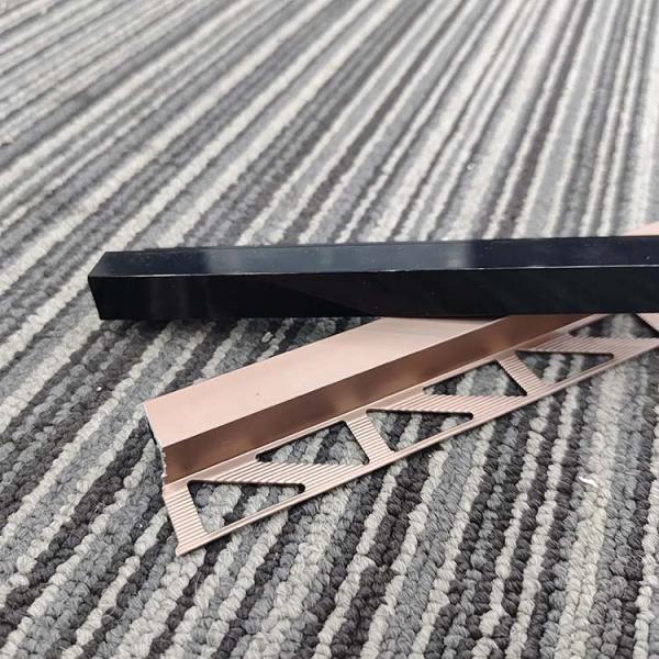 Modern Design Aluminum Tile Trim for Wall and Floor Edges Decoration Edging Trim