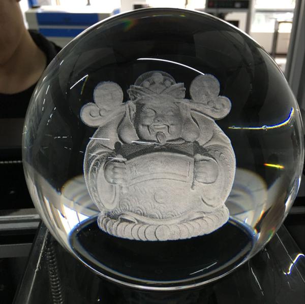 High - Peak Power 3D Glass Engraving Machine , Portable 2D 3D Laser Engraving Unit