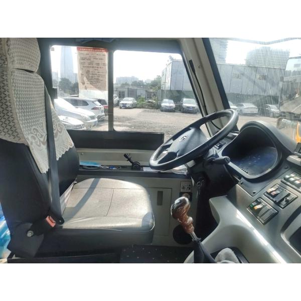 Ônibus King Long de 32 lugares de segunda mão Ônibus escolar amarelo Tipo de combustível diesel