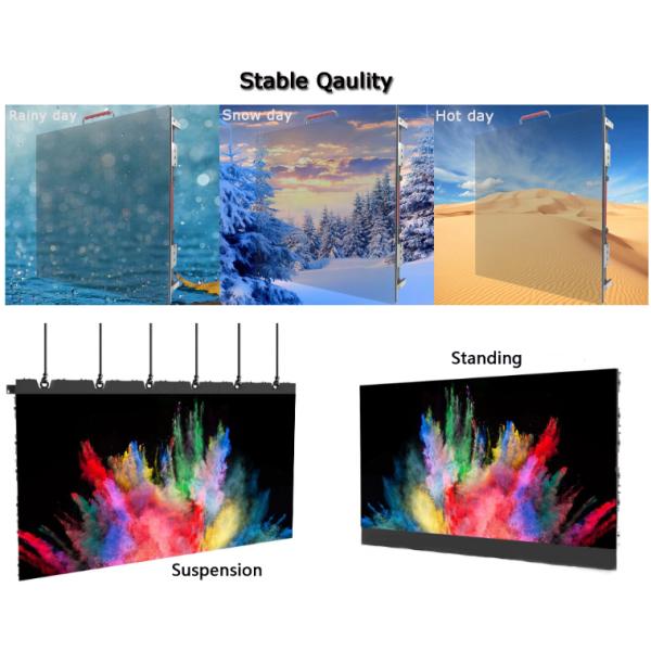 Ultralight Movable Rental P6 Outdoor LED Screen For Concert Background full color led display