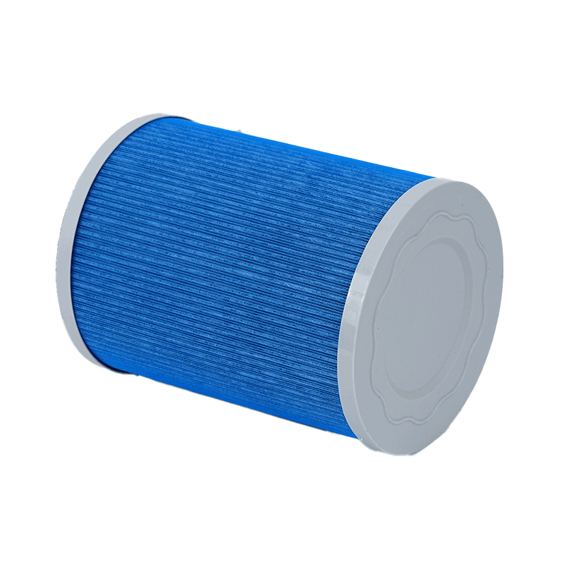 Blue Auto Car Air Filter Elements Replacement For Allergens Pet Dander