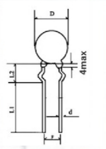 MF73T-1 NTC Power Thermistor Axial Свинцовый для электронных энергосберегающих ламп