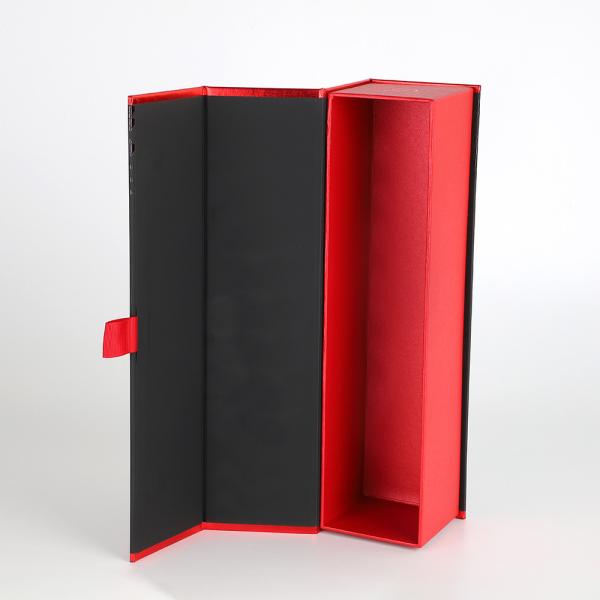 Твердое складное шампанское бутылки духа упаковывая магнитную коробку