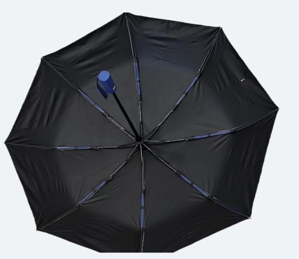 UPF 50 Auto ouvert / fermé Pongee UV parapluie de plage 23 pouces 12 côtes Strong Windproof