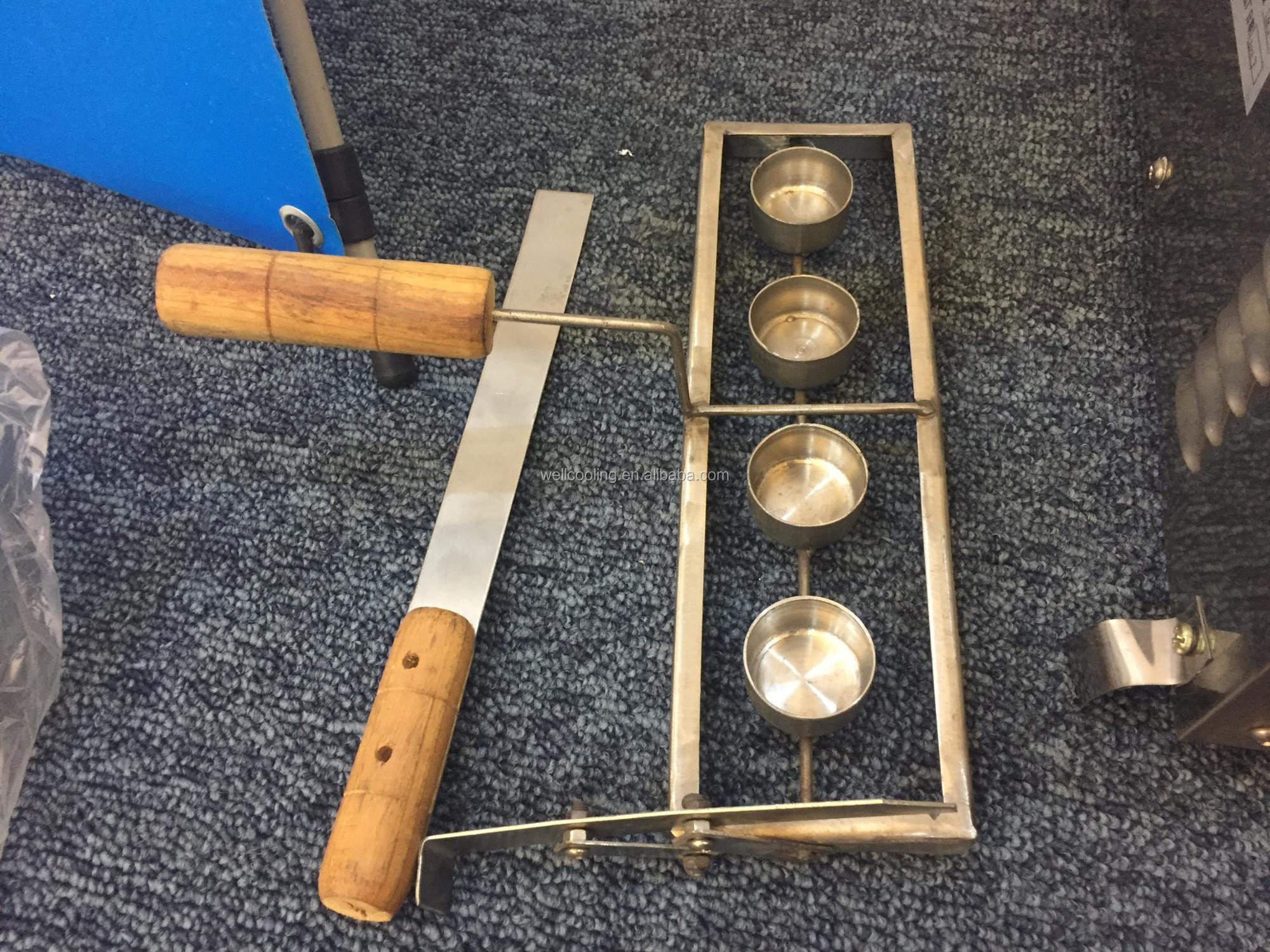 Manual Operated Ice Cream Waffle Pizza Cone Machine 4 Heads Ice Cream Taper Egg Roll Machine