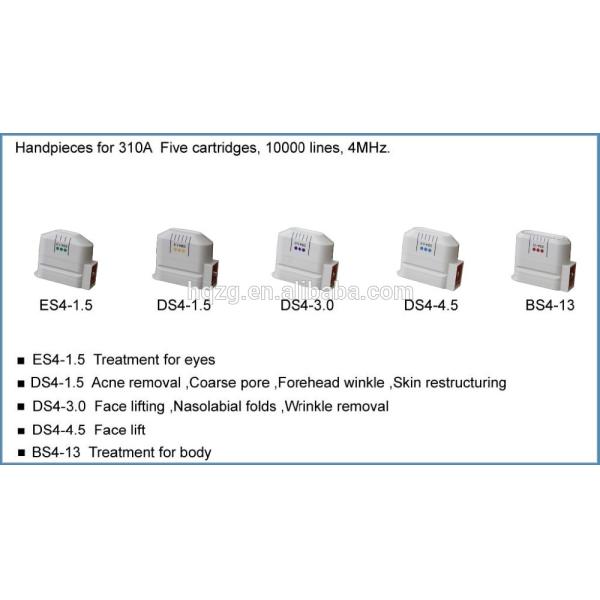 Вертикальные 3Д Хифу смотрят на поднимаясь машину, машину ультразвука высокой интенсивности сфокусированную