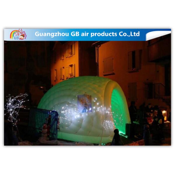 Exhibition / Party Nylon Healthy Economic Inflatable Air Tent White Moon Tent