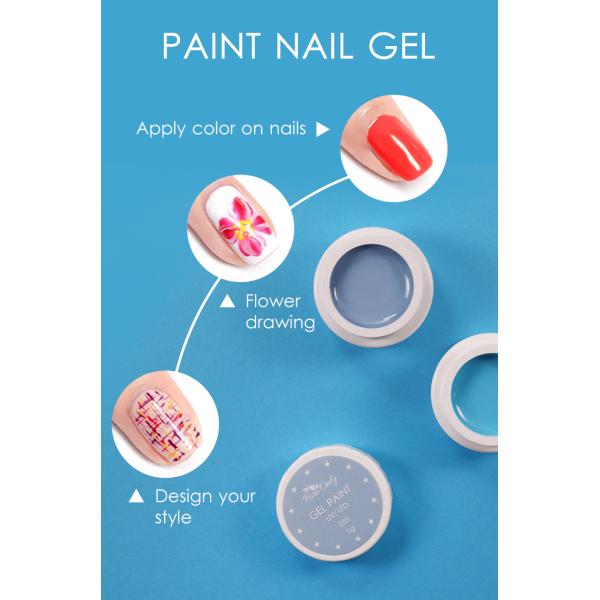 Non-Toxic Vegan Oem Gel Painting for Professional Nail Art Soak Off UV LED Private Label Color