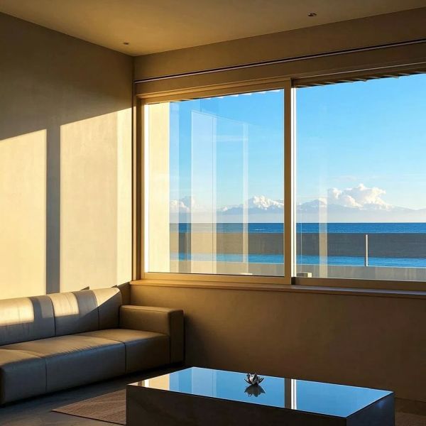 Explosion Proof Coated Reflective Glass Curtain Wall High Class Flat Float Glass