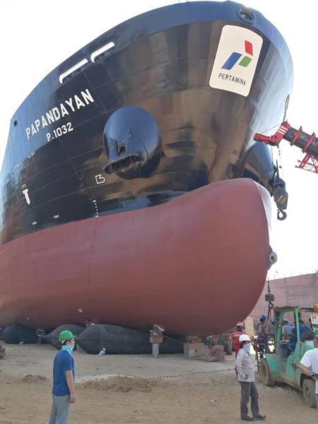 Navio de levantamento do lançamento de doca seca de Marine Rubber Ship Launching Airbags