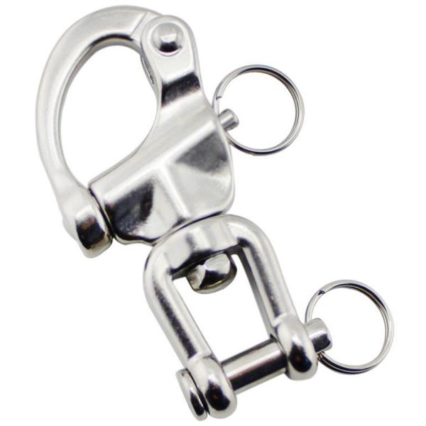 Polished Jaw Swivel Snap Shackle Stainless Steel Corrosion Resistance Quick Release Snap Shackle