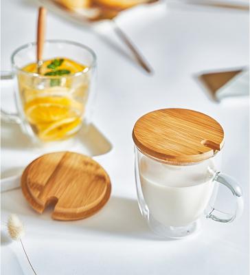 250/350/450ML Double Wall Heat Insulated High Borosilicate Coffee Glass Cup