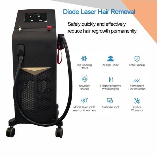 Efficient Diode Laser Hair Removal Machine Air Water Semiconductor Module Included