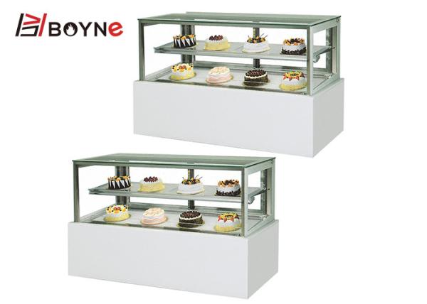 550W Cake Display Case Apron Panel Marble LED Interior Lighting