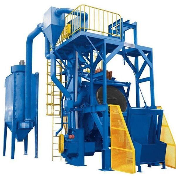 Roller Rubber Tumble Shot Blasting Machine Container Loading Compact Structure