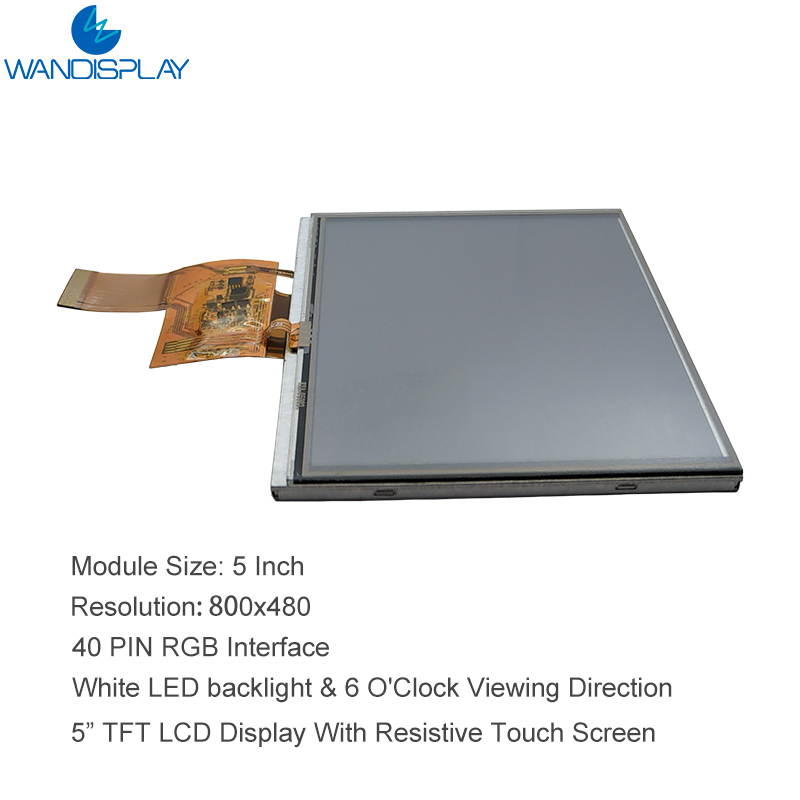800x480 ili9341 Resistive LCD TFT Touch Screen Display Panel 5 Inch