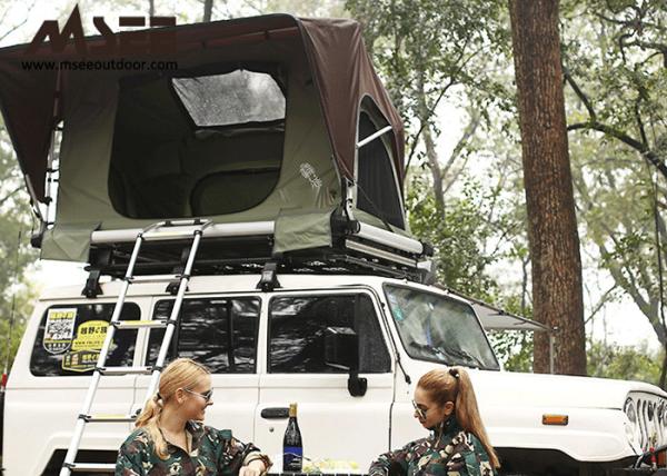 4x4 Automatic Car Rack Tent , Hard Shell Car Roof Top Tent  For Small Car