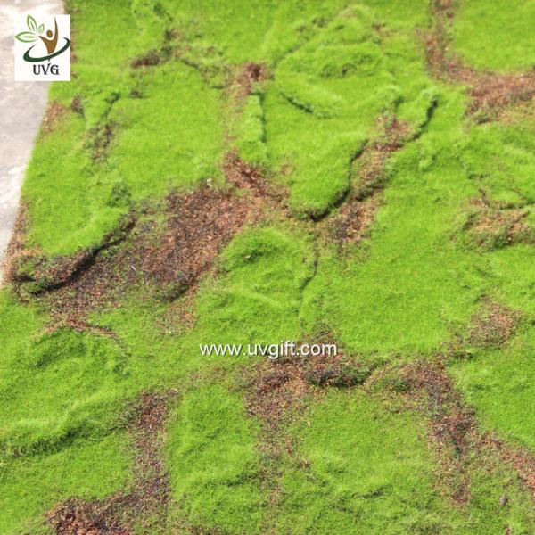 UVG landscape decor accessories flocking artificial moss carpet garden synthetic grass mat for indoors use GRS041