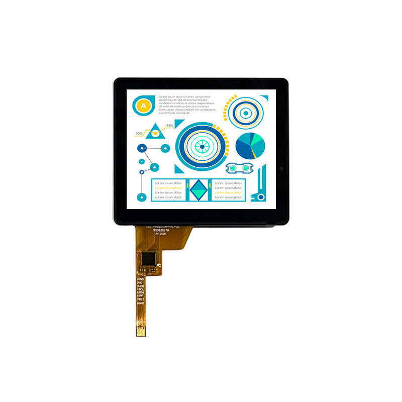 3.2-inch 1024x768 capacitive touch LCD screen, LVDS interface, high contrast for industrial control and medical applications