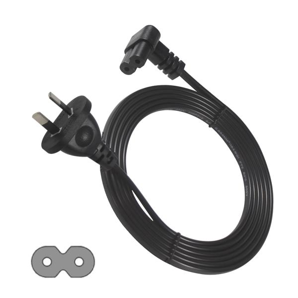 SAA to IEC C7 Power Cord 2.5A 250V 1.5m PVC Cable