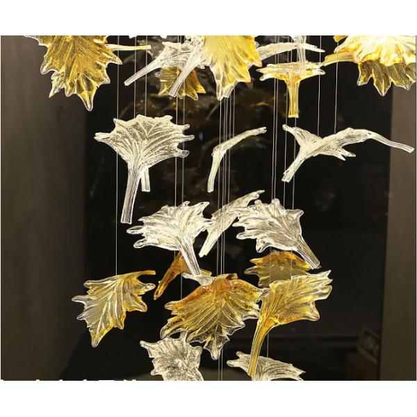 Лампа люстры кленового листа ODM анти- подгонянная слепимостью привесная