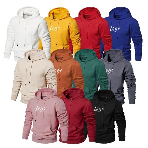 GRS Unisex Cotton Hoodies Oversized Pullover Blank Plain Shirts