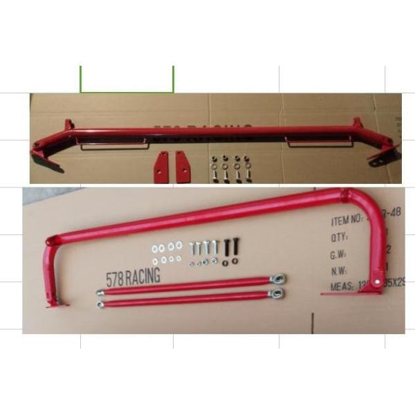 Black / Red Color Racing Seat Belt Harness Bar Car Spare Parts JBR5004