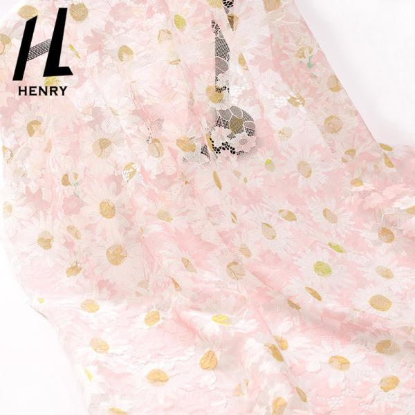 Customized Soft Tulle Fabric Flower Digital Printing Mesh Fabric