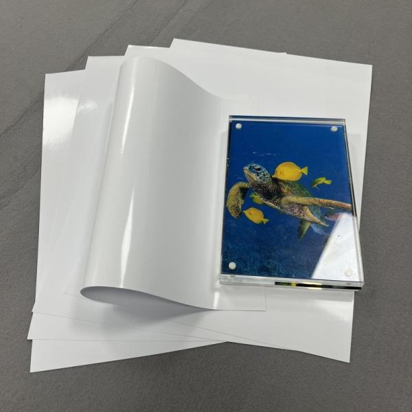 High-Gloss Inkjet Sticker Paper Vibrant Peel & Stick For DIY & Labels