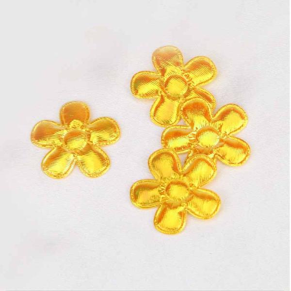 45 Mm Applique Crafts Floral Patches Colorful For Decorating Hair Clips