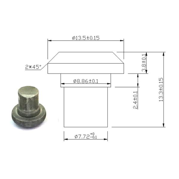 Storage Rack Rivet Fastener For Shelving Crossbeams Connections