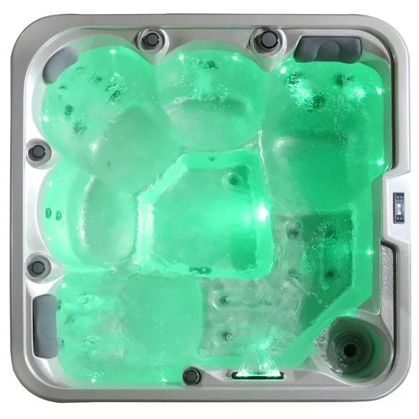 Белый акриловый уголок для 5 человек с светодиодным освещением гидротерапия горячая ванна E-371S