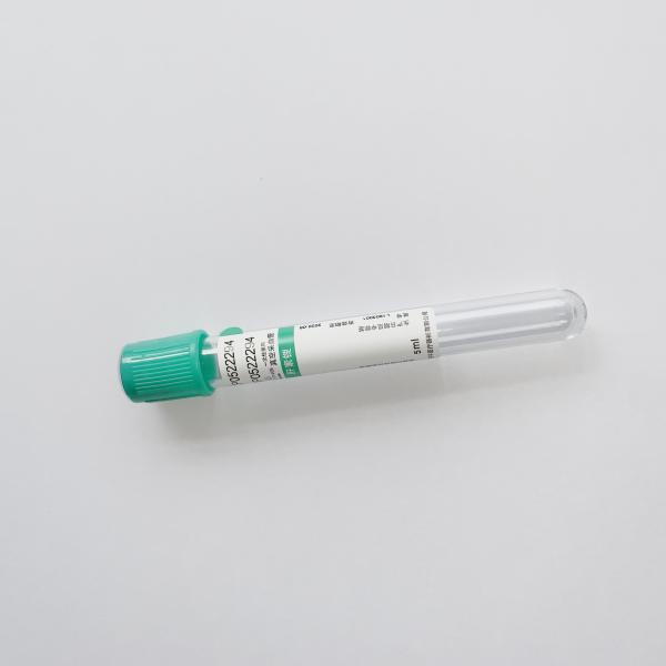 Stable Performance Sodium Heparin Green Top Tube  CE ISO13485 Certificated