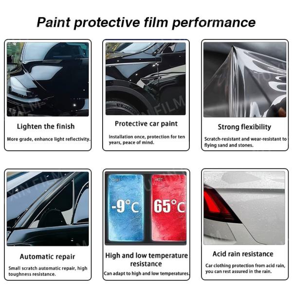 Scratch Resistant TPH Car Paint Protection Film 1.52M×15M OEM Logo