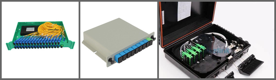 Splitter кабеля оптического волокна коробки PON ABS одиночного режима 1x4